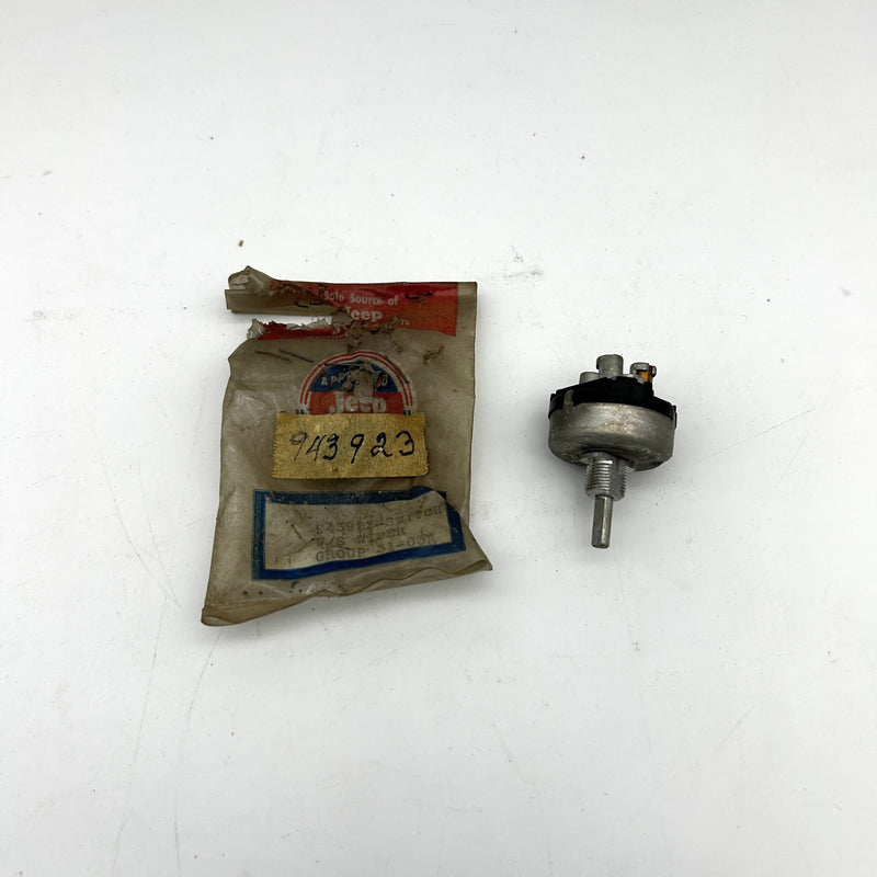 Kaiser Jeep 943923 Windshield Wiper Switch OEM New Old Stock NOS Open 3