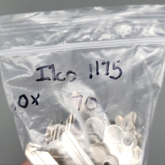 10x Ilco 1175 / WK1 Key Blanks for Weslock Nickel Plated NOS 3