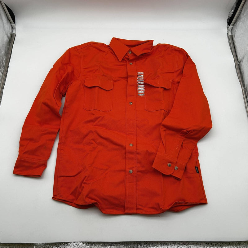 National Safety Apparel Flame Resistant Shirt Medium 9oz Orange SHROU007MDRG 12