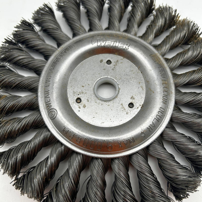 Weiler 08095 Wire Wheel 6inch Standard Twist .016 Wire 5/8-1/2" AH ST-6 1ct 3