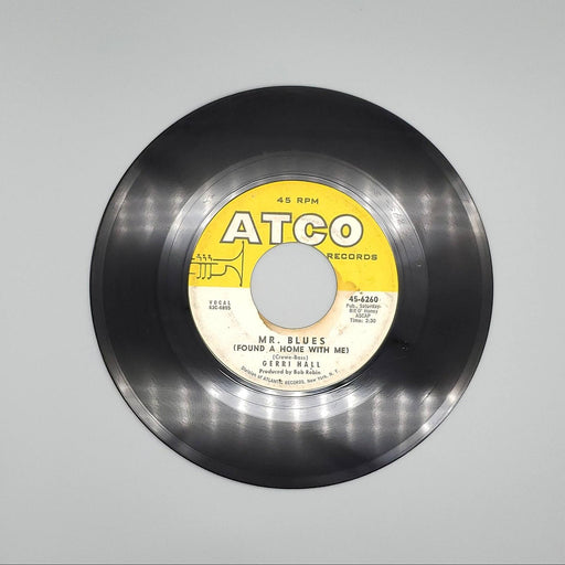 Gerri Hall I Cried A Tear Single Record ATCO Records 1963 45-6260 2