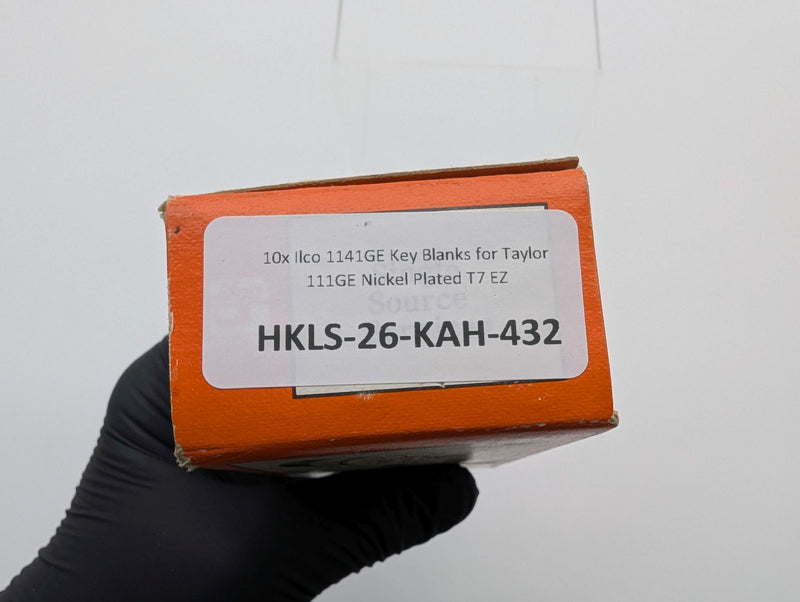 10x Ilco 1141GE Key Blanks for Taylor 111GE Nickel Plated T7 EZ