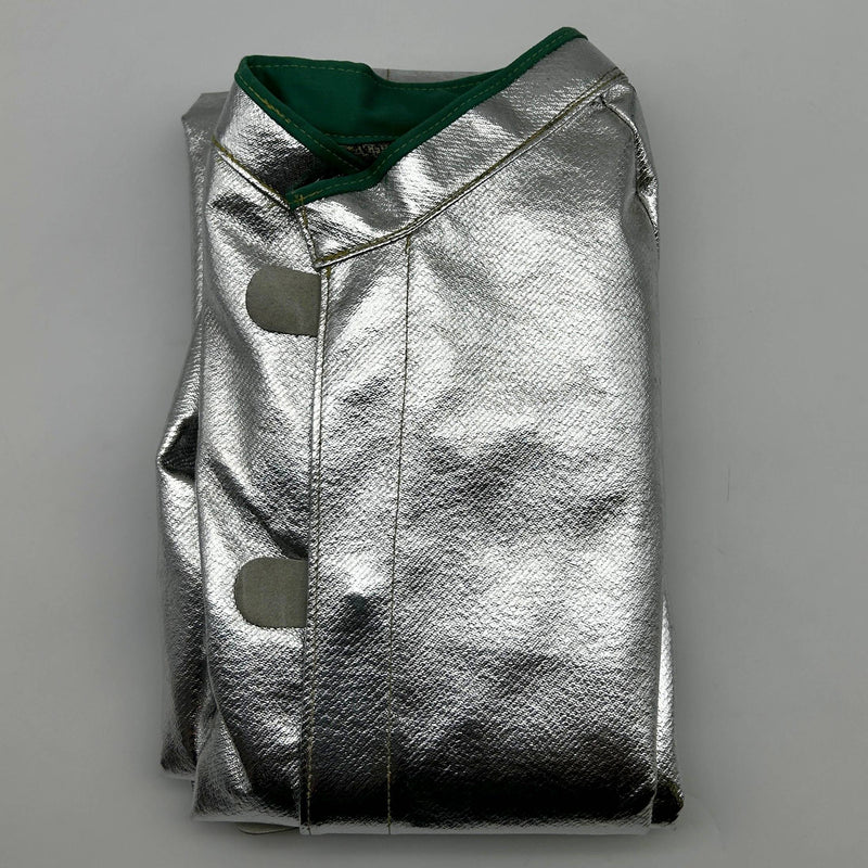 National C22NLLG45 Aluminized Coat Size Large 45in Vented Silver Carbon Armour