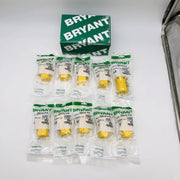 Bryant BRY5969Y Nylon Connector 15A 125V NFMA 5-15R 2 Pole 3 Wire Grounding 10pk 8