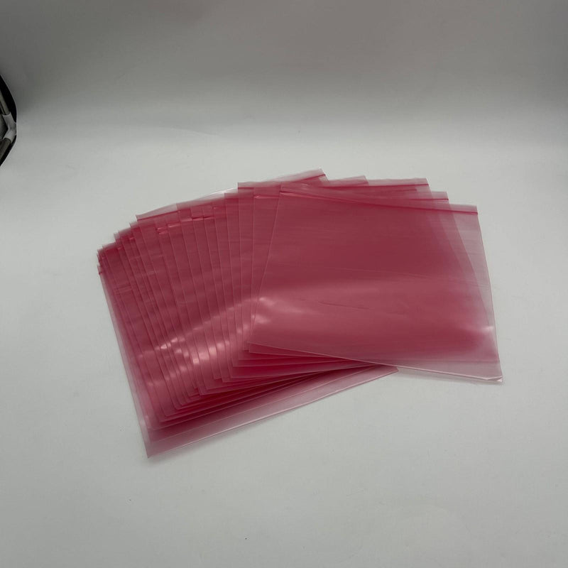 Elkay Plastics FASST41212 Pink Anti-Static Zip Lock Bags 12x12 4 Mil 25 Pack 9