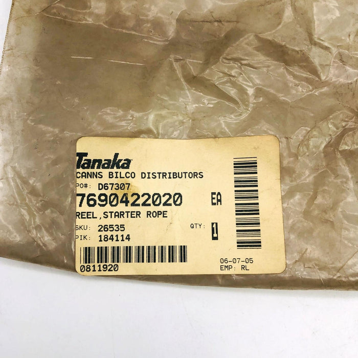 Tanaka 7690422020 Reel Starter Rope for Trimmer OEM NOS SS to 6693007 8