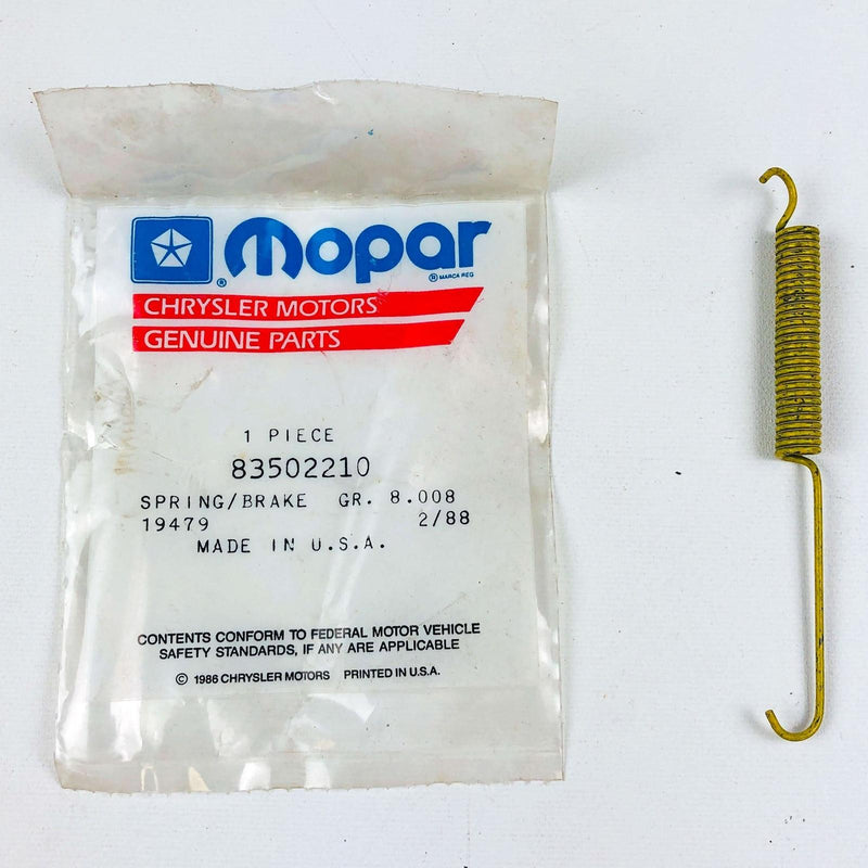 Mopar 83502210 Spring for Brake Shoe Gr 8.008 OEM NOS Yellow 1
