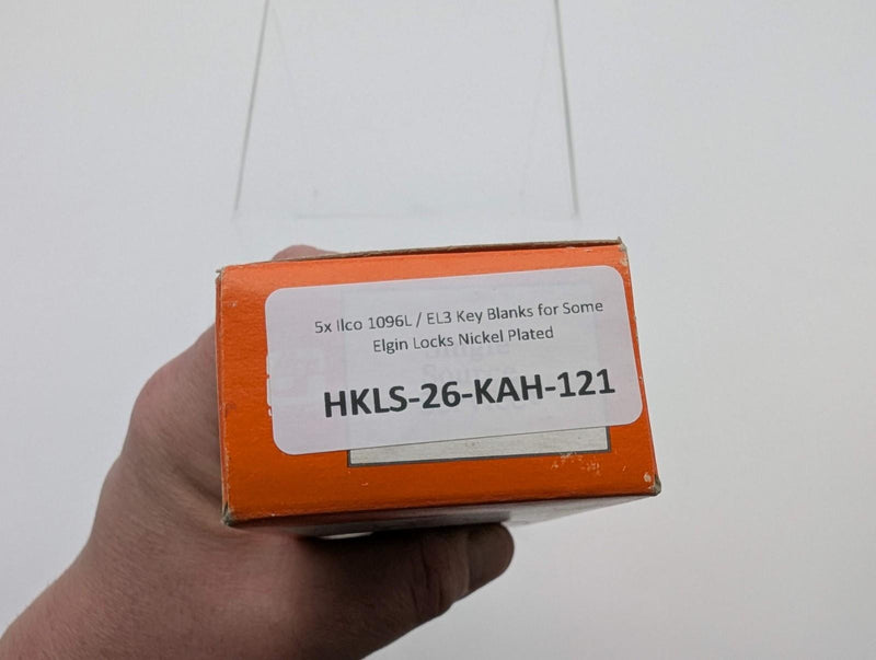 5x Ilco 1096L / EL3 Key Blanks for Some Elgin Locks Nickel Plated 4