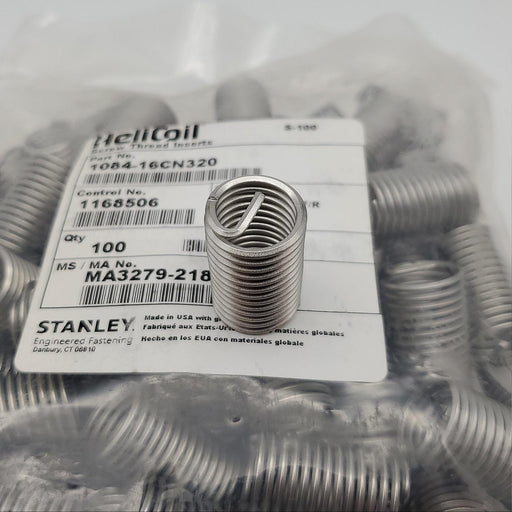 HeliCoil M16x2 Screw Thread Insert 32MM Stainless Steel Thread Repair 100 Pack 1