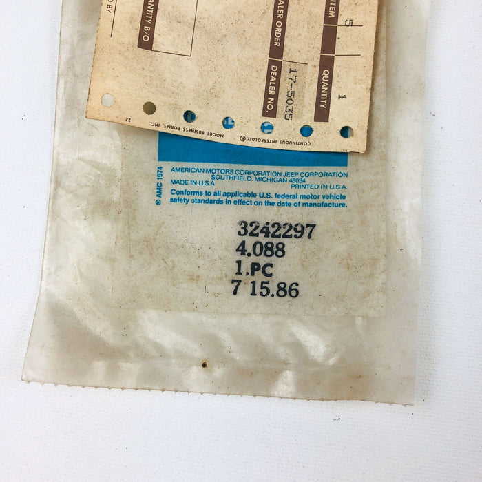 AMC Jeep 3242297 Gasket for Air Cleaner OEM NOS 1981-86 XJ Cherokee Wagoneer 3