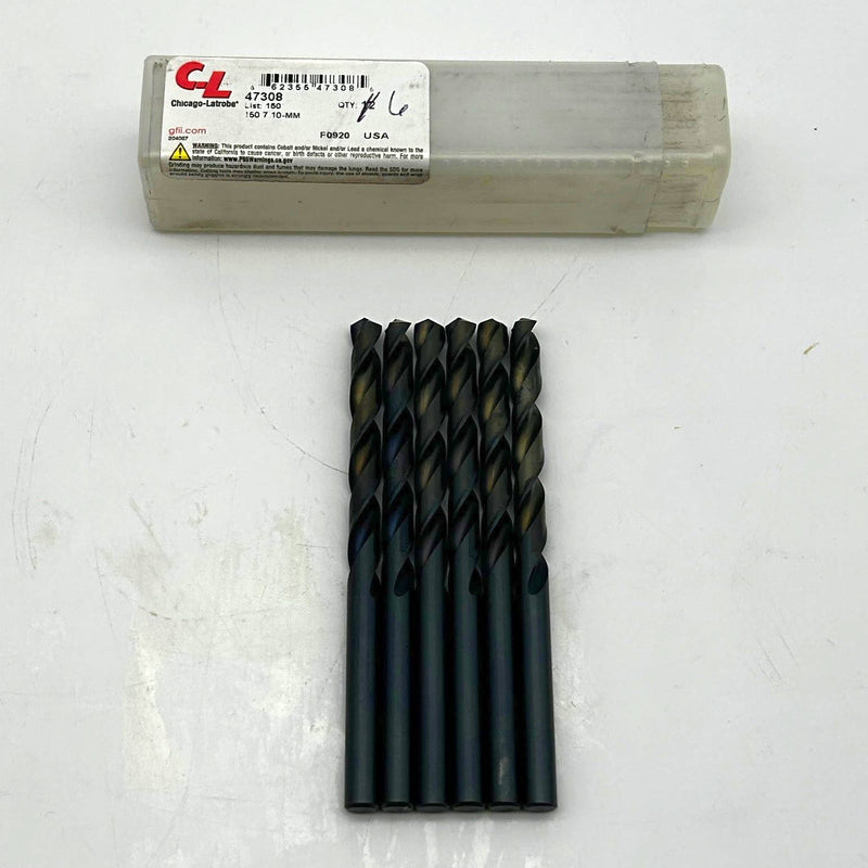 Chicago Latrobe 47308 Drill Bit 150 7.10mm HSS Black Oxide Lot of 6