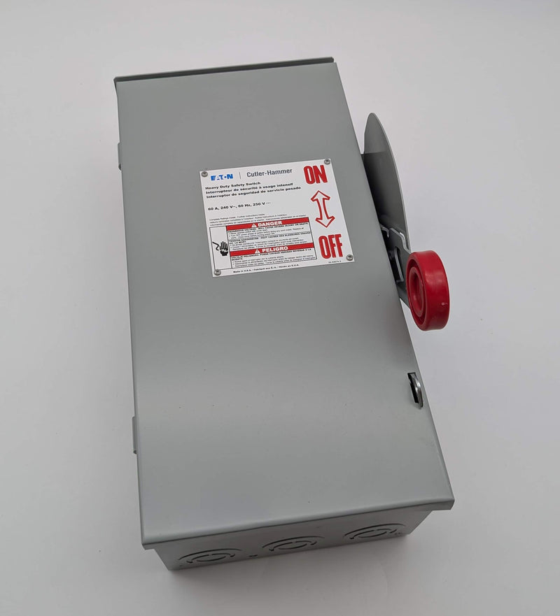 Eaton DH222FRK 2-Pole Fusible Safety Switch 60A 240V 16.5"H 7.75" W 5" D NEMA 3