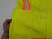 Surveyor’s Safety Vest Size L Yellow 6 Pockets Hook & Loop Closure MSSV-GNV-VC 3