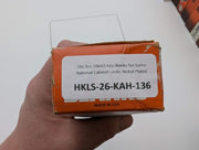 10x Ilco 1064D Key Blanks for Some National Cabinet Locks Nickel Plated 4