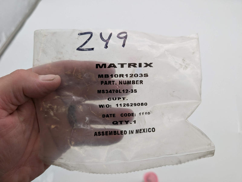 Matrix Amphenol MS3470L12-3S Series II 3-Pin Flange Mount Circular Receptacle 5