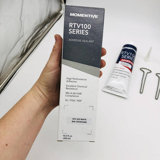 2x Momentive RTV 100 Series Silicon Rubber Adhesive Sealant RTV 102 WH 10.30oz 2