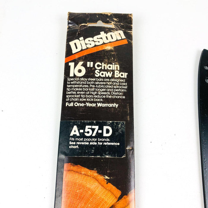 Disston A-57-D Chain Saw Guide Bar Guard 16" Steel New NOS USA Made 5C372-57 2