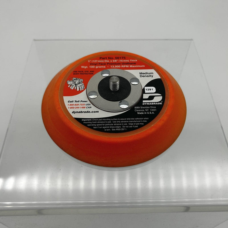 Dynabrade 56175 Orbital Disc Pad 5in Non Vacuum Med 5/8" Th Premium Urethane Orn
