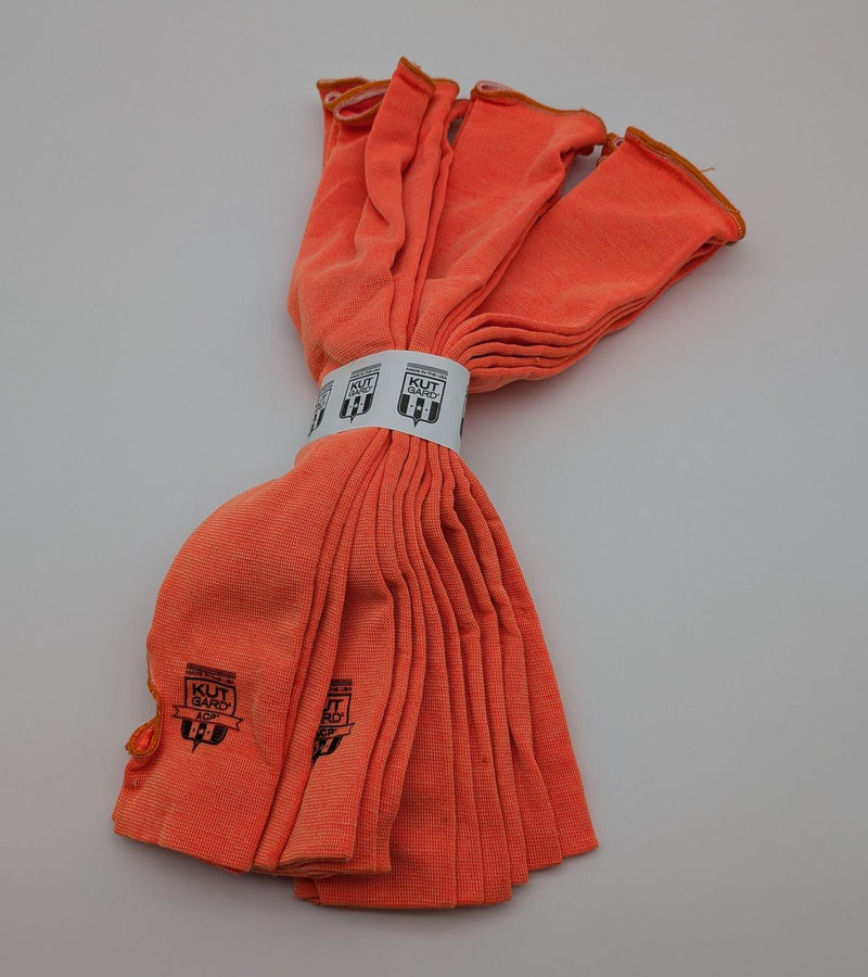 Kut Gard A5 Cut Resistant Sleeves 24" Neon Orange Level 3 Heat Protection 6 Pair 1