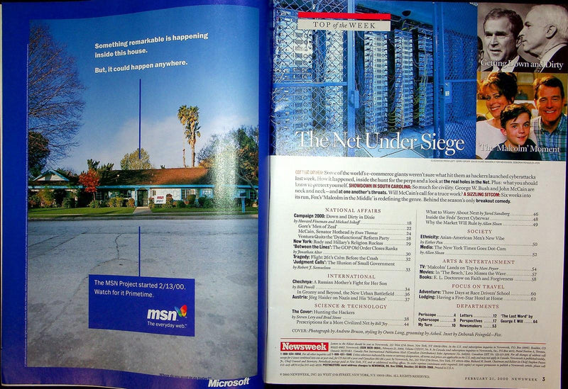 Newsweek Magazine February 21 2000 Chechnya Russia Flight 261 Hackers Ecommerce 3