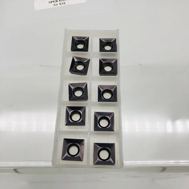 K-Tool SPEB-431PAX33 Carbide Insert .500 I.C. Square .187 thick 10pk 3