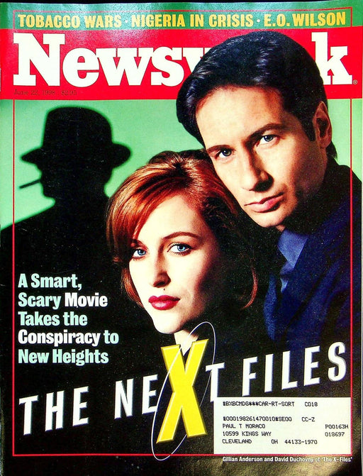 Newsweek Magazine June 22 1998 The X Files Movie David Duchovny Gillian Anderson 1