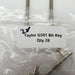 2x Taylor G501 Bit Keys .37" Bit Width x .06" Thick x .4" Height Malleable Iron 4