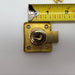 Illinois Drawer Lock 7/8" L x 7/8" D Cylinder Bright Brass Keyed Alike USA Made 7