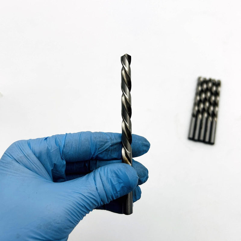 Cle-Line C18416 Jobber Length Drill Bit 1898L 19/64 LH Cut Bright HSS 6pk