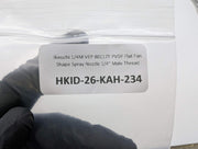 Ikeuchi 1/4M VEP 80117T PVDF Flat Fan Shape Spray Nozzle 1/4" Male Thread 4