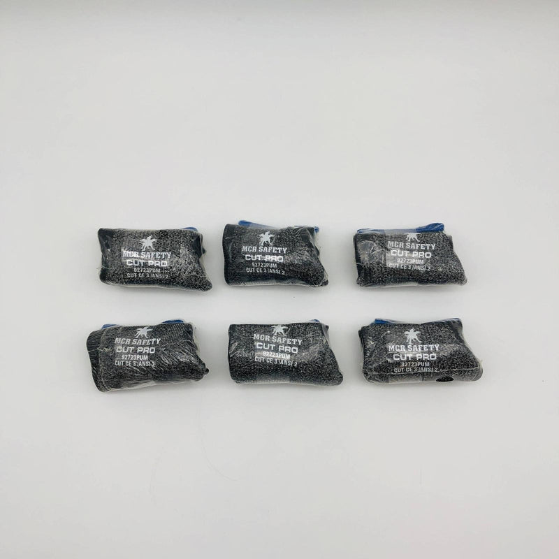 MCR Safety 92723PUM Cut Pro Glove Medium 13 Gauge HPPE Slt-Pep PU Vend 6 Pairs 7