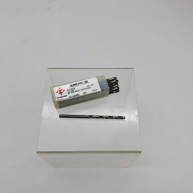 12x Cleveland C11675 Aircraft Jobbers Drill Heavy Duty #21 2222 ARCFT Type B 8