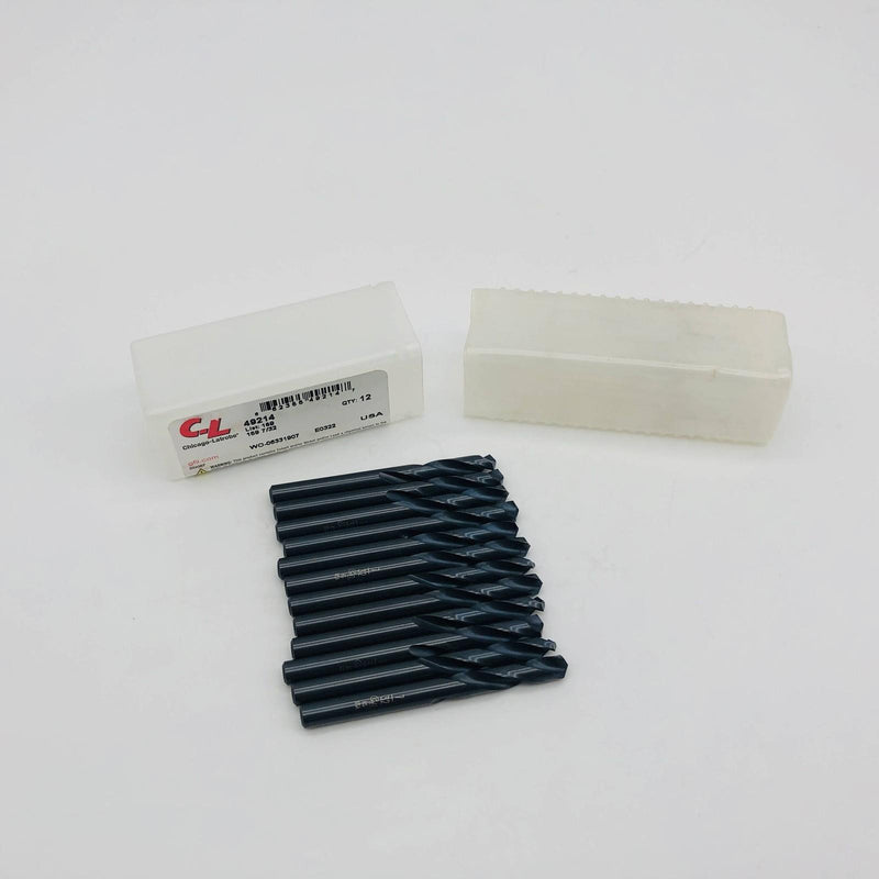 12x Chicago-Latrobe 49214 Drill Bit 7/32" 159 Heavy-Duty Screw Machine 2.3750" 7