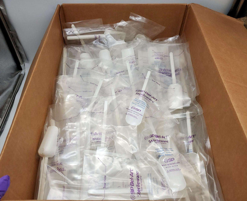 SP Bel-Art Sterile Sampling Scoops 60ML / 2 OZ Individually Wrapped Box of 100 1