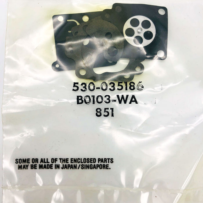 Poulan 530035186 Gasket and Diaphragm Kit OEM NOS Superseded 530069844 B0103-WA 6