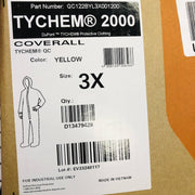 Dupont Tychem 2000 Hazmat Coverall Suit 3XL Hooded Yellow QC122BYL3X001200 1pk 4