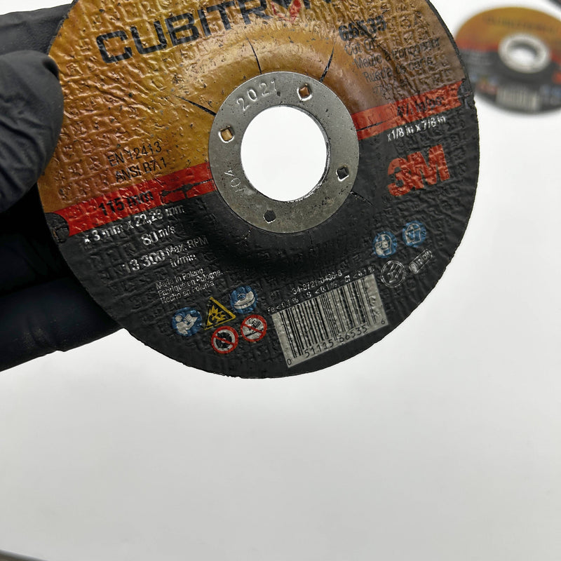 3M Cubitron II 66535 Cut-Off Wheel 4-1/2in x 1/8in x 7/8in Type 27 36 Gri 5pk