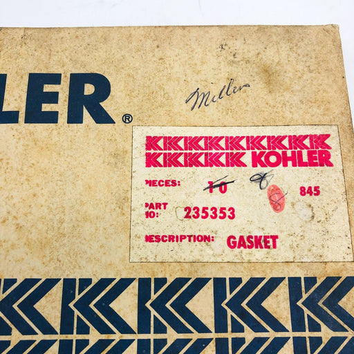 Kohler 235353 Gasket OEM New Old Stock NOS Superseded to 235353-S Loose No Pkg 2