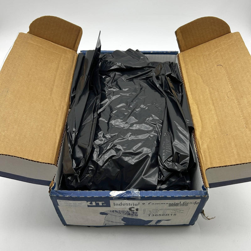 Stout T3658B15 Black Plastic Trash Bags 55-60 Gallon 1.5 Mil 36"x58" 100 Bgs/Cs