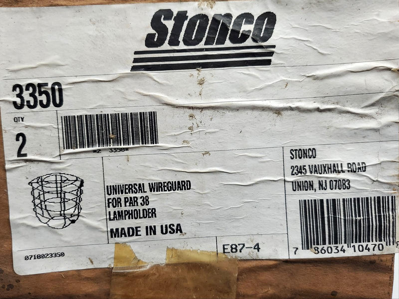 Stonco 3350 Lamp Wireguard for PAR 38 Lampholder w/ Hardware USA Made 5