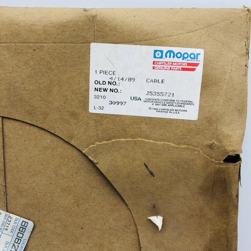 Mopar 5355721 Cable for Parking Brake OEM NOS 76-79 Jeep SJ and J Series Open 3