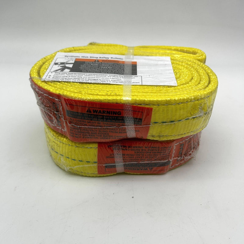 2pk Lift-All EE2802DFX8 Web Sling 2"x8' E/E 2-Ply Flat Webmaster 1600 Polyester