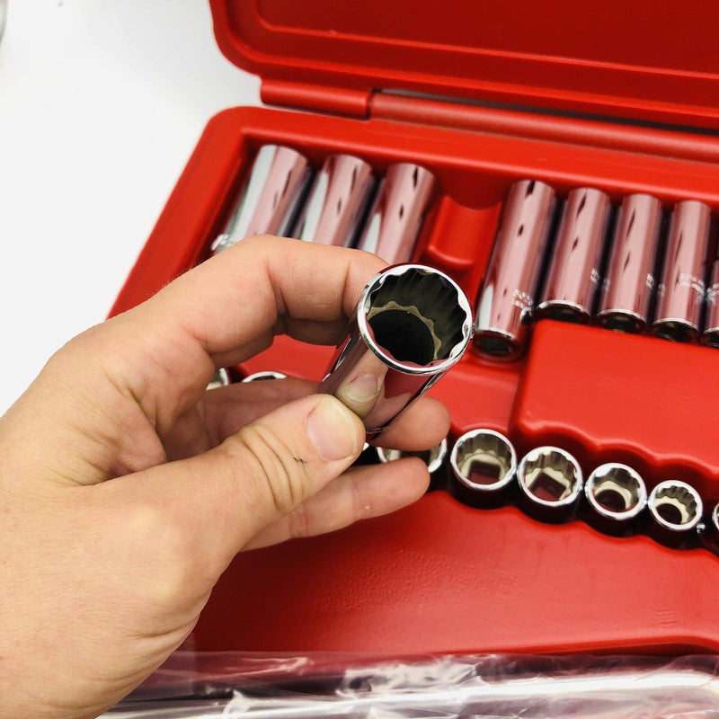 Stanley Proto J52138 Socket Set Combination 3/8 Drive 12PT Imperial 33PC 6