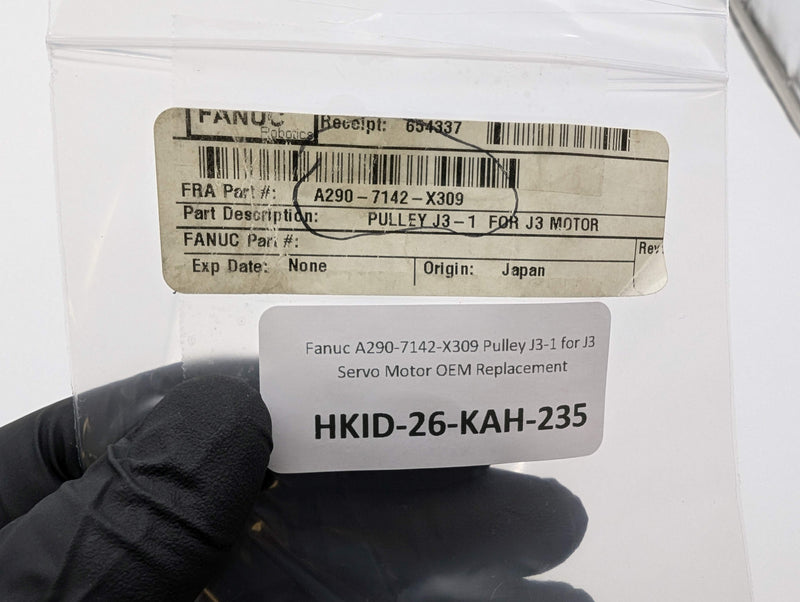 Fanuc A290-7142-X309 Pulley J3-1 for J3 Servo Motor OEM Replacement