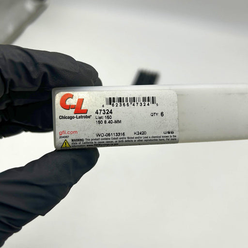 6pk Chicago-Latrobe 47324 Drill Bit 8.40mm List 150 HSS Black Oxide 2 Flutes 4XD 2