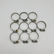 Breeze 64024 Hose Clamp 1-1/16 x 2in Worm Drive 301 SS Band 410 SS Screw 10pk 11