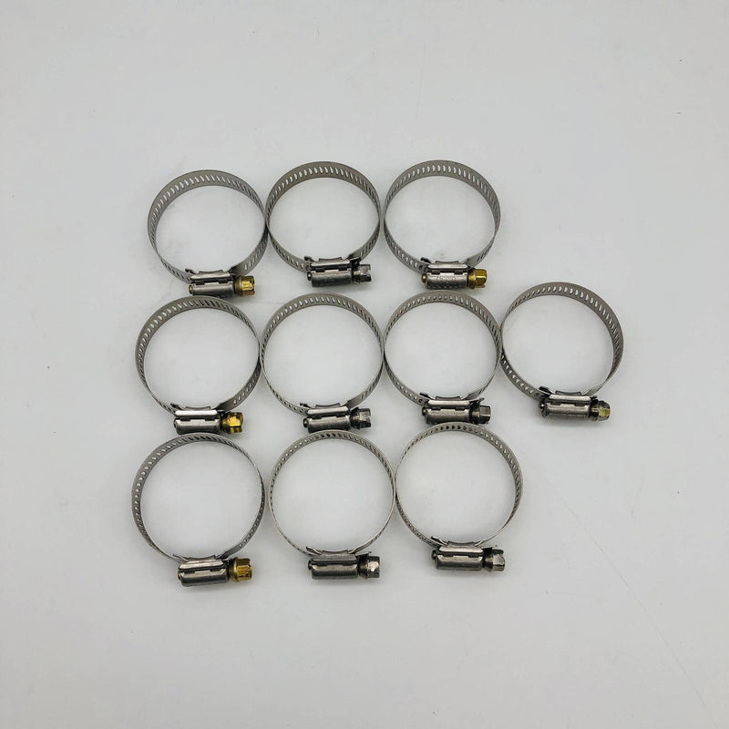 Breeze 64024 Hose Clamp 1-1/16 x 2in Worm Drive 301 SS Band 410 SS Screw 10pk 11