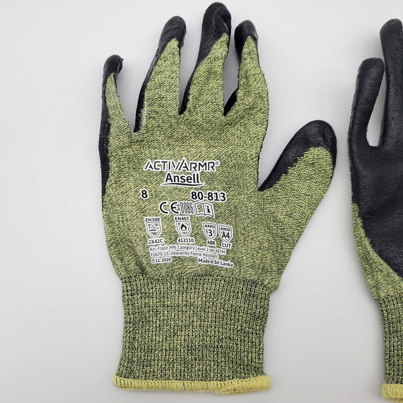 Ansell ACTIVARMR Work Gloves Size M 80-813 Flame Resistant Arc Resistant 1 Pair 2