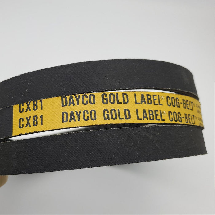 Dayco CX81 Belt Gold Label Cogged 7/8" Wide 85" Len 17/32" Thick CX Section 3