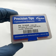 Nordson EFD 7018345 Precision Dispensing Tip 25 Gauge GP .010 x .5 Red 50pk/bx 2